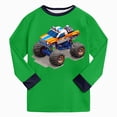 thumbnail image 6 of CAUYDY 5-6T 7-8Y 9-10Y Kid Pjs Boy Clothing for Children Fall Winter Long Sleeve Tee Shirt Elastic Waist Pants 2Pcs Set Boys Outfits Sizes 9-10 Years,Green, 6 of 9