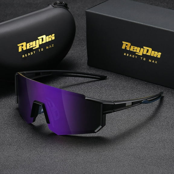 ReyDix Unisex Elegant Frameless Sunglasses Modern Cycling Sports Sunglasses UV400
