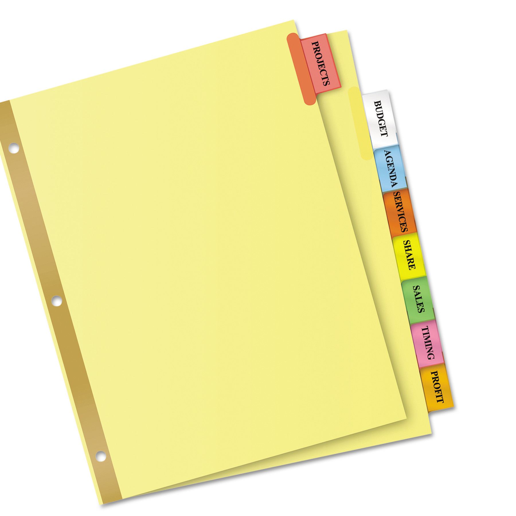 Avery Big Tab Insertable Dividers, Buff Paper, Multicolor Tabs, 8-Tab Set (11111) - image 2 of 4