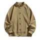 thumbnail image 1 of Kalauyu Men's Lightweight Sweatshirt Casual Long Sleeve Sweatshirts Button Down Fall Shirts, 1 of 6
