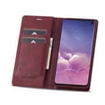thumbnail image 2 of Compatible for Samsung Galaxy S10 Plus 6.4 Inch Wallet Case, Luxury PU Leather RFID Blocking Flip Case with Card Slots Holder Kickstand Magnetic Clasp Cover Soft Silicone Shockproof Folio Case,Red, 2 of 14