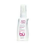 Bu SPF 50 Sunscreen Spray - Sweat & Water-Resistant. Clear Moisturizing Non Comedogenic. Oil & Alcohol Free. Travel Sport Sensitive Skin (White Sage 1 oz)