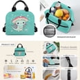 thumbnail image 3 of Yuyamidu Mushroom Axolotl Backpack and Lunchbox Age 7-8 Cute Schoolbag Set with Lunch Bag Pencil Holder Pouch Water Bottle Carrier 4 Piece Middle School Book Bag for Kids Girls 7th Grade, 3 of 5