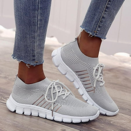 

Fjofpr Shoes Women s Flying Weaving Socks Shoes Sneakers Casual Shoes Student Running Shoes Hot