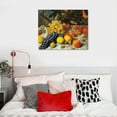 thumbnail image 4 of Nawypu Canvas Art Prints Vincent Van Gogh Still Life With Grapes Lemons And Pears Art Print Painting Poster Wall Decor Gough Fruit Bowl Kitchen and Dining Room Wall Home Decoration, 4 of 4