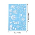 thumbnail image 3 of 4 Sheet Christmas Window Clings Stickers Christmas Snowman Reindeer Snowflake Window Stickers For Glass Decorations for Xmas Party Window Mirror Fireplace, 3 of 5