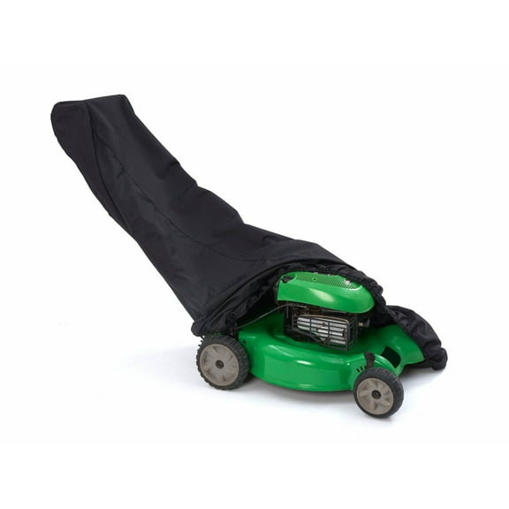 Covermates Classic Push Lawn Mower Cover – Water‑Resistant Heavy‑Duty Vinyl Outdoor Mower Protector – All‑Weather Garden & Yard Equipment Cover, 24W x 72D x 42H, Black