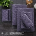 thumbnail image 6 of Jessy Home 4 Pack Bath Towels Dark Purple Oversized Bath Sheet 35"x70"-600 GSM Soft Extra Large Bath Towel Set, 6 of 8
