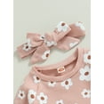 thumbnail image 6 of Baby Girl Fall Outfits Floral Sweatshirt Pants Clothes Set Newborn Infant Clothing Gifts 3 6 9 12 18 24 Months, 6 of 9