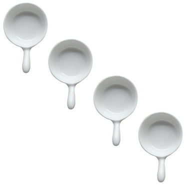 4 Pcs Seasoning Dish with Handle Ceramic Sauce Cup Mini Bowls Mini Sauce Cup Handled Sauce Cup