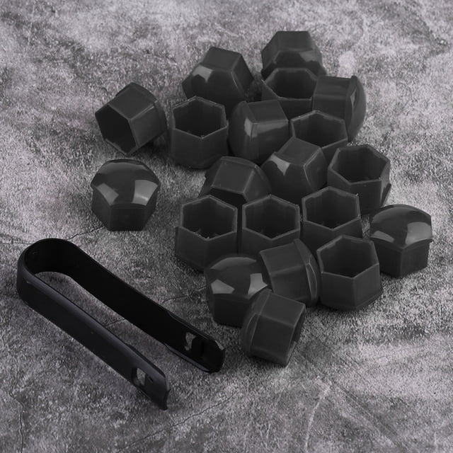 LAFGUR Acouto Couvercle de Moyeu de Voiture, 20PCS 21mm Écrou Roue Moyeu Automatique Protection Vis Couvercle Anti-Vol