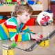 thumbnail image 2 of Kit de juguetes con bloques de construcción PicassoTiles Magnet Race Car Track, 2 of 7