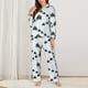 thumbnail image 2 of Fotbe Sea Turtle Conjunto de Pijama de Manga Larga para Mujer con Estampado, Ropa de Dormir de 2 Piezas, Conjunto de Casa Suave y Cómodo con Bolsillos-Large, 2 of 7