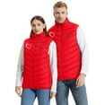 thumbnail image 6 of Gamivast Heated Vest Men Women 6XL Lightweight Quilted Sleeveless Jackets with 9 Heating Zones Travel Zip up Stand Collar Coats Washable USB Charging Outerwear no Power Bank, 6 of 8