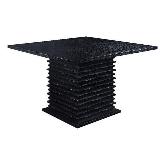 Pemberly Row Square 54-inch Counter Height Dining Table Black