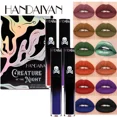 thumbnail image 2 of 4pcs Matte Lipstick Set Waterproof Sexy Green Purple Black Lip Gloss Shiny Lip Tint Halloween Lip Makeup Tool Korean Cosmetics, 2 of 5
