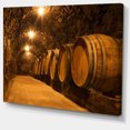 thumbnail image 2 of Barils de Chêne dans le Tunnel - Impression sur Toile Paysager, 2 of 4