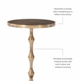 thumbnail image 4 of Powell Malone Round Side Table - Gold, 4 of 10