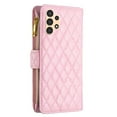 thumbnail image 4 of SaniMore for Samsung Galaxy A13 5G PU Leather Case, Magnetic Clasp Flip Zipper Wallet Cover with Card Slot & Adjustable Kickstand Wrist Strap Full Body Protective Shell for Women Girls, Pink, 4 of 9