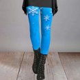 thumbnail image 6 of JJHGVB Snowflake Graphic Tights Pants Legging Tights Leggings for Women Fashion Printed Stretch Yoga Pants Casual Comfort High Waist Sports Legging Leggings for Women Z1 Blue 2XL, 6 of 6