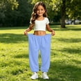 thumbnail image 2 of Girls' Athletic Regular Fit Workout Jogger Sweatpants with Pockets 12-13 Years, 2 of 7