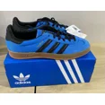 thumbnail image 2 of Adi - das Mens Gazelle Shoes Size 6.5 Bright Blue / Core Black / Gum Womens 7.5 New, 2 of 6
