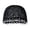 Black, variant on Hand Hollow Knit Beanie With Pearl Trim Lightweight Breathable Cap Vintage Art‑Style Daily Wear Women Knitted Head‑Wrap Hat