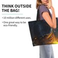 thumbnail image 2 of Fotbe Glowing Snake Dark Forest Bolsa Tote Estética de Lona con Estampado para Mujer - Bolsa Reutilizable de Hombro Casual para Vacaciones, Compras, Trabajo y Gimnasio, 2 of 8