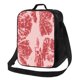 thumbnail image 1 of Fotbe Red Meat Lonchera Bolsa de Almuerzo para Hombres y Mujeres, Lonchera de Gran Capacidad, Bolsa de Almuerzo Reutilizable, Bolsa Térmica Aislante, 1 of 7