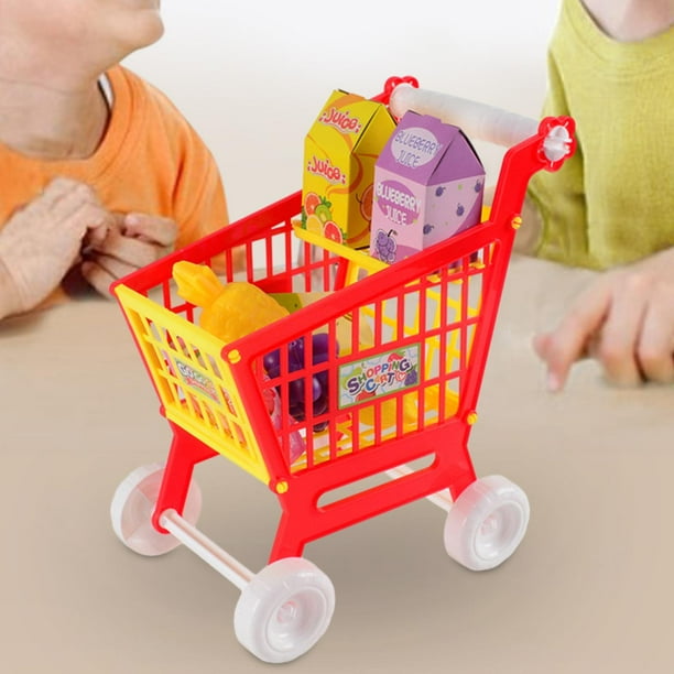 Juego de carrito de compras para niños, modelo de carrito de