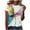 Blue, variant on T Shirts for Women Short Sleeve Crewneck Tie Dye Dragonfly Print Graphic Tee Summer Fashion Stylish Tops Purple XXL