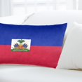 thumbnail image 6 of Haitian Flag Pattern Throw Pillow Cushion Cover Decorative Rectangle Pillow Case 14"x20", 6 of 7