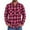 Pink, variant on Men's Button Down Regular Fit Long Sleeve Plaid Flannel Casual Shirts