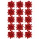 thumbnail image 2 of Bienvenido Poinsettia Flores Artificiales Sparkle Poinsettia Adornos para Árbol de Navidad Flores Decorativas Accesorios para Navidad Hogar Decoración de Puerta de Entrada Principal (Rojo, 36), 2 of 8