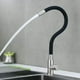 thumbnail image 2 of Grifo mezclador de cocina con manguera flexible de silicona maleable, grifo mezclador de cocina de acero inoxidable de latón cromado giratorio de 360 ​​grados, grifo mezclador para, 2 of 4