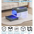 thumbnail image 2 of Caja de Arena para Gatos Plegable,Arenero para Gato Cerrada con Tapa, Plegable, 14 * 19 * 14 in, Material PP, Equipada con luz Ultravioleta y Pala para Arena,Desodorizante Limpieza(Gris), 2 of 8