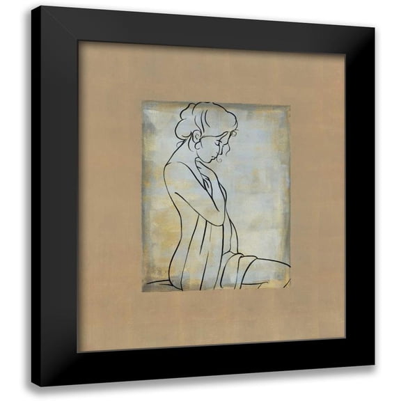 Bennion, Dan 12x14 Black Modern Framed Museum Art Print Titled - Femme assise I