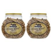 (2 pack) Utz Braided Twists Honey Wheat Pretzels, 56 oz Barrel