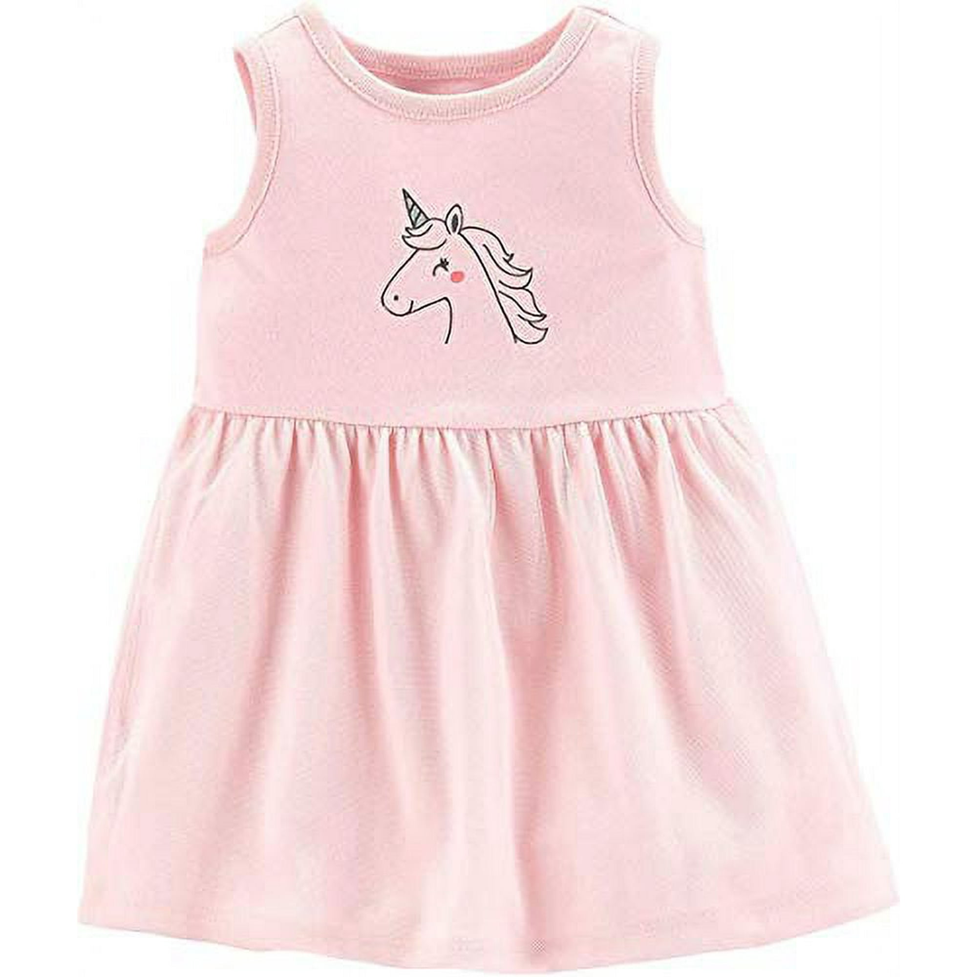 See Pic Baby Girls Unicorn Dress 9 Months Pink Pink