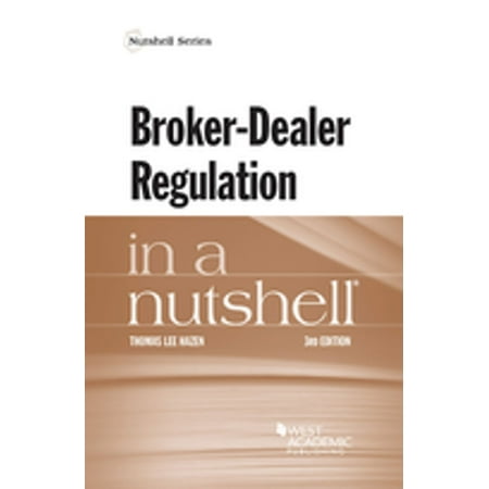 Broker Dealer Regulation In A Nutshell Ebook Walmart Com