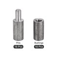 thumbnail image 3 of Uxcell Weld on Barrel Hinges, 55mm x 13.5mm Male to Female Iron Hinge Pin 16 Pairs, 3 of 5