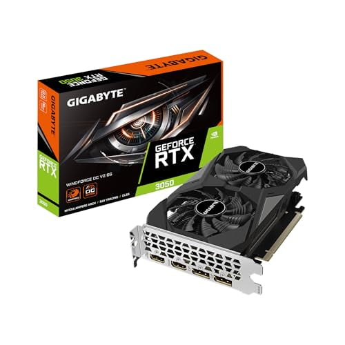 Open Box Gigabyte NVIDIA GeForce RTX 3050 Graphic Card, 6 GB GDDR6