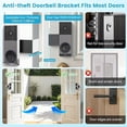 thumbnail image 3 of Acoretoas Anti-Theft Mount for Arlo Video Doorbell 2K,Cover Holder Accessories for Apartments Home Rentals Office (Black), 3 of 7
