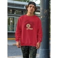 thumbnail image 2 of Best Pizza Menu Sweatshirt Men -Image by Shutterstock, Male Medium, 2 of 4
