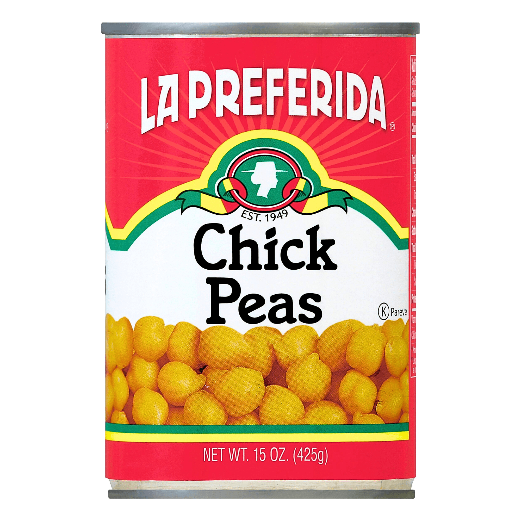 (7 pack) La Preferida Chick Peas, Canned Vegetables, 15 oz