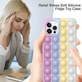 thumbnail image 7 of Fidget Toys Phone Case,Push Pop Bubble Protective Cute Cover for iPhone 12 PRO MAX Mini Sensory Fidgets Toy Fidget Popitz Anxiety Relief Autism Phone Case - Pink White, 7 of 7