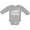 AC-Heather Grey, variant on Inktastic I Hooked Grammy's Heart with Fishing Rod Boys or Girls Long Sleeve Baby Bodysuit