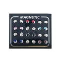 thumbnail image 2 of Jiaroswwei 12Pairs/Set Unisex Rhinestone Inlaid Magnetic Stud Earrings Non Piercing Jewelry, 2 of 8