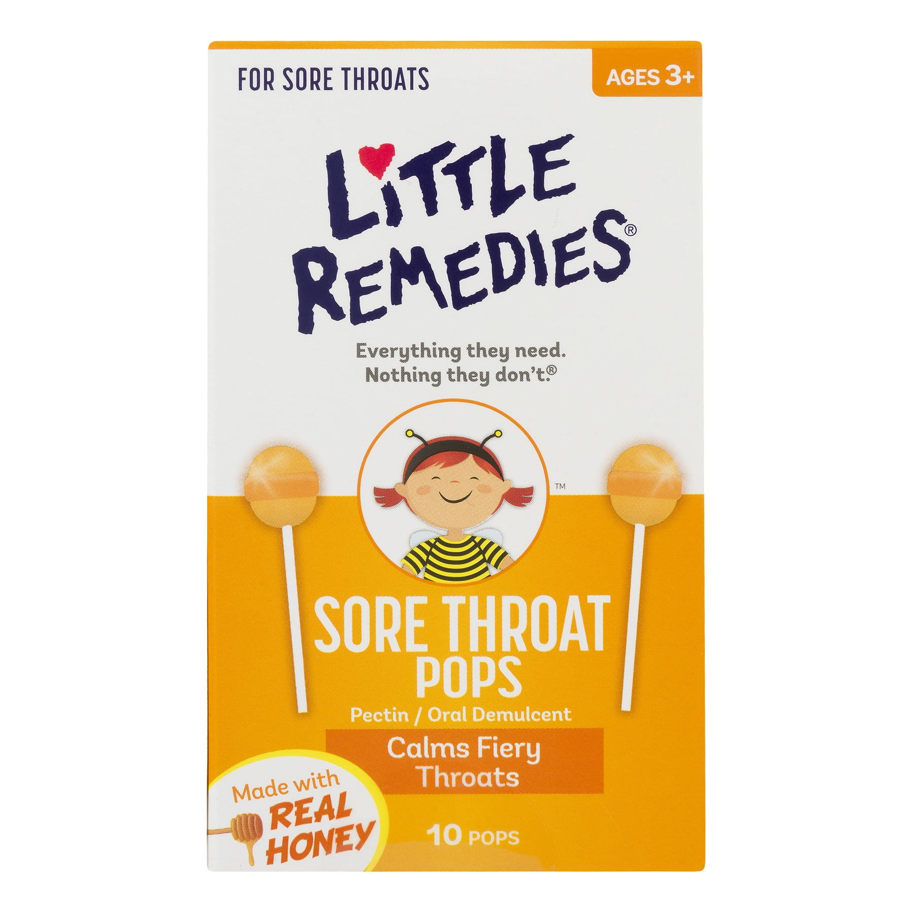 Little Remedies Sore Throat Pops, 10.0 CT
