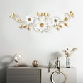 thumbnail image 5 of Homebeez Flower-Shaped Wall-Mounted Room Modern Metal Wall Art, Gold Hanging Flower Accent Decor Christmas Thanksgiving Decoration, 5 of 5